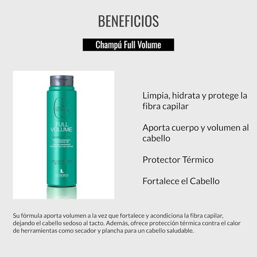 Lendan Fine Hair Volume Shampoo - Adds Body & Hydration - 300 ml - Cleanses & Protects Hair Fiber