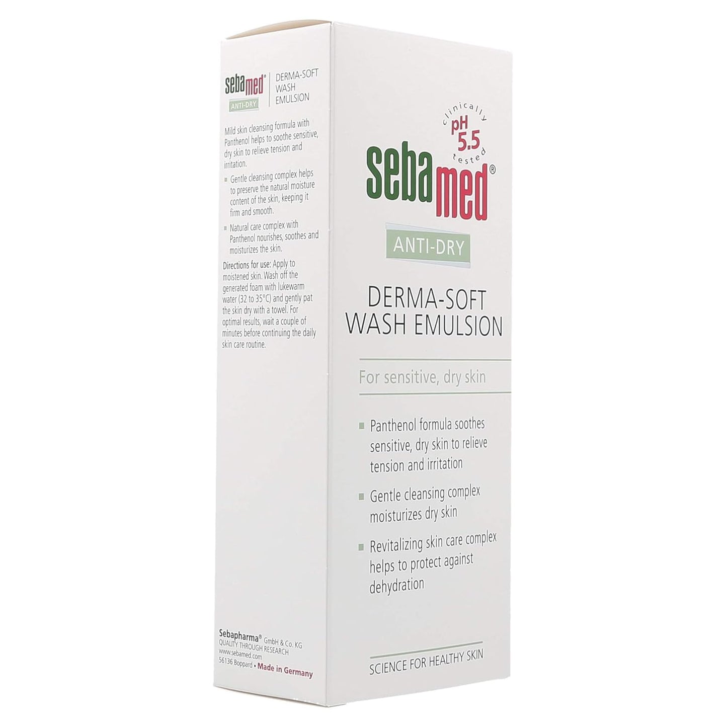 Sebamed Anti-Dry Wash Emulsion - Gentle Cleansing Complex for Dry & Sensitive Skin | 6.8 Fl Oz (200mL)