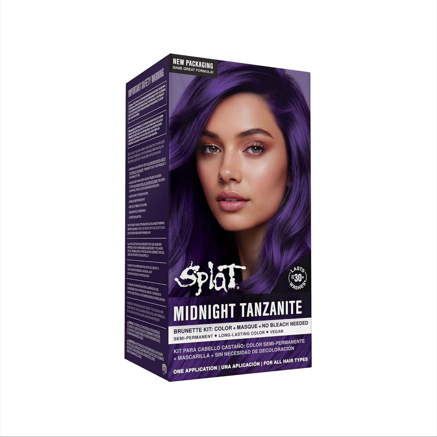 Splat Midnight Complete Hair Dye Kit - Semi-Permanent, Long-Lasting, Vegan | Midnight Tanzanite