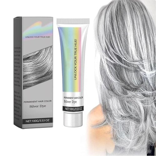Regine Switzerland Silver Gray Hair Dye - Natural Permanent Color Cream for All Hair Types