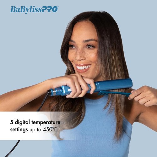 Nano Titanium Specialty Ionic Hair Straightener, Professional Flat Iron For All Hair Types