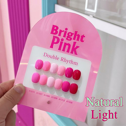Double Rhythm Gel Polish Set - 6 Pcs 15 ML Soak Off Kit for Nail Art | Bright Neon Light Pink & Purple