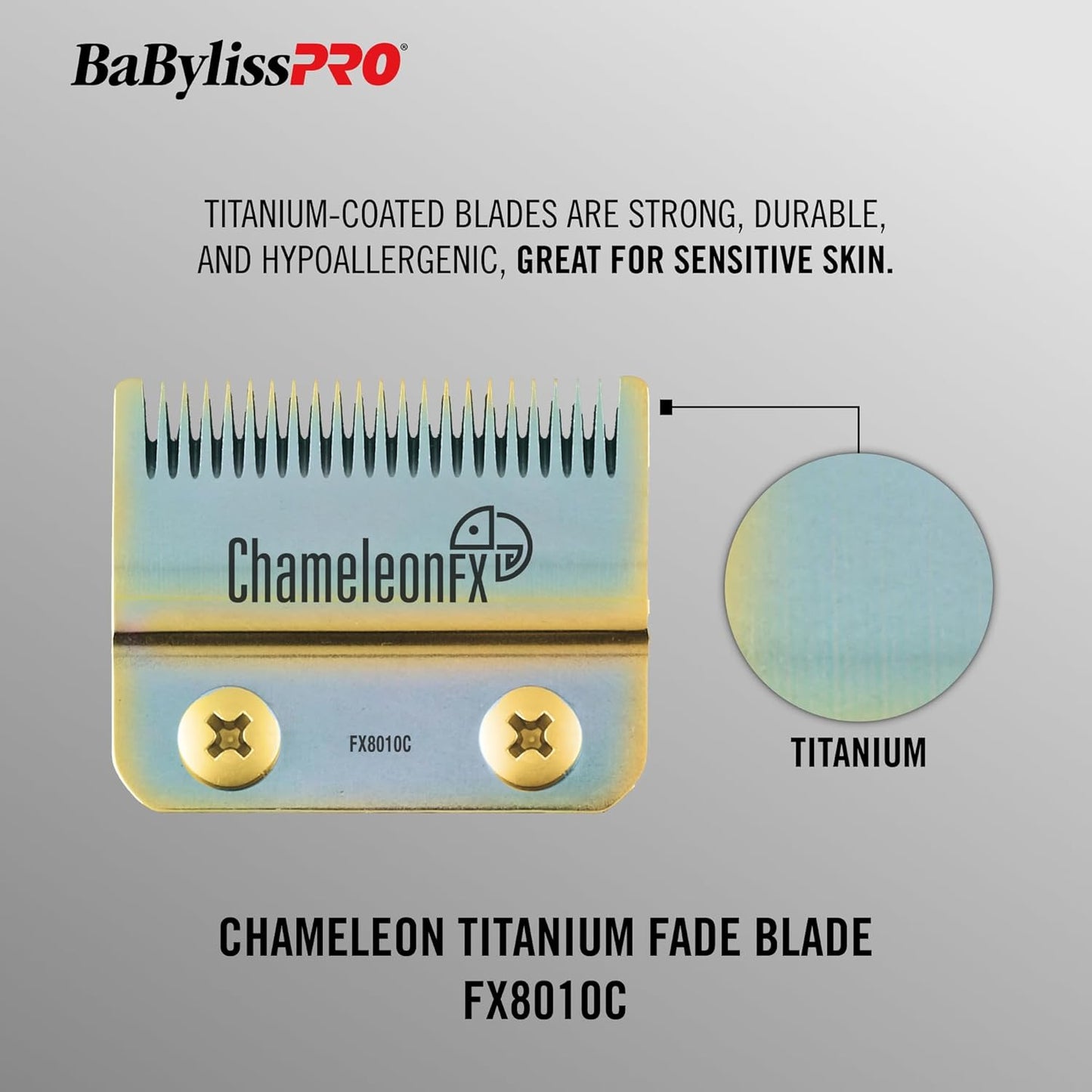 BaBylissPRO Fade Clipper Blades - Replacement for FX870, FX825, FX673 & Most 2-Hole Systems