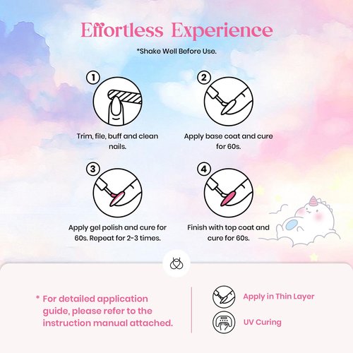 Beetles Spring Gel Nail Polish Set - 24Pcs Pastel Pink Purple Pearl Blue Shimmer Chameleon Green Colors Gel Nail Kit 3Pcs Base Top Coat Double-ended Brush Soak off UV Nail Easter Gifts for Women
