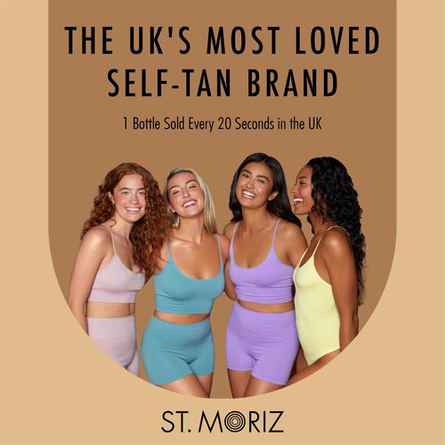 St. Moriz Professional Medium Instant Tan – 1 Day Wash-Off Fake Tan Lotion with Aloe Vera & Vitamin E – Fast-Drying, Transfer-Resistant, Vegan, 150ml