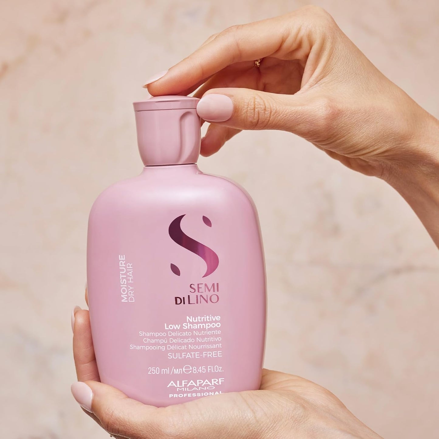Alfaparf Milano Semi Di Lino Moisture Nutritive Shampoo - Sulfate & Paraben Free for Dry Hair | Salon Quality