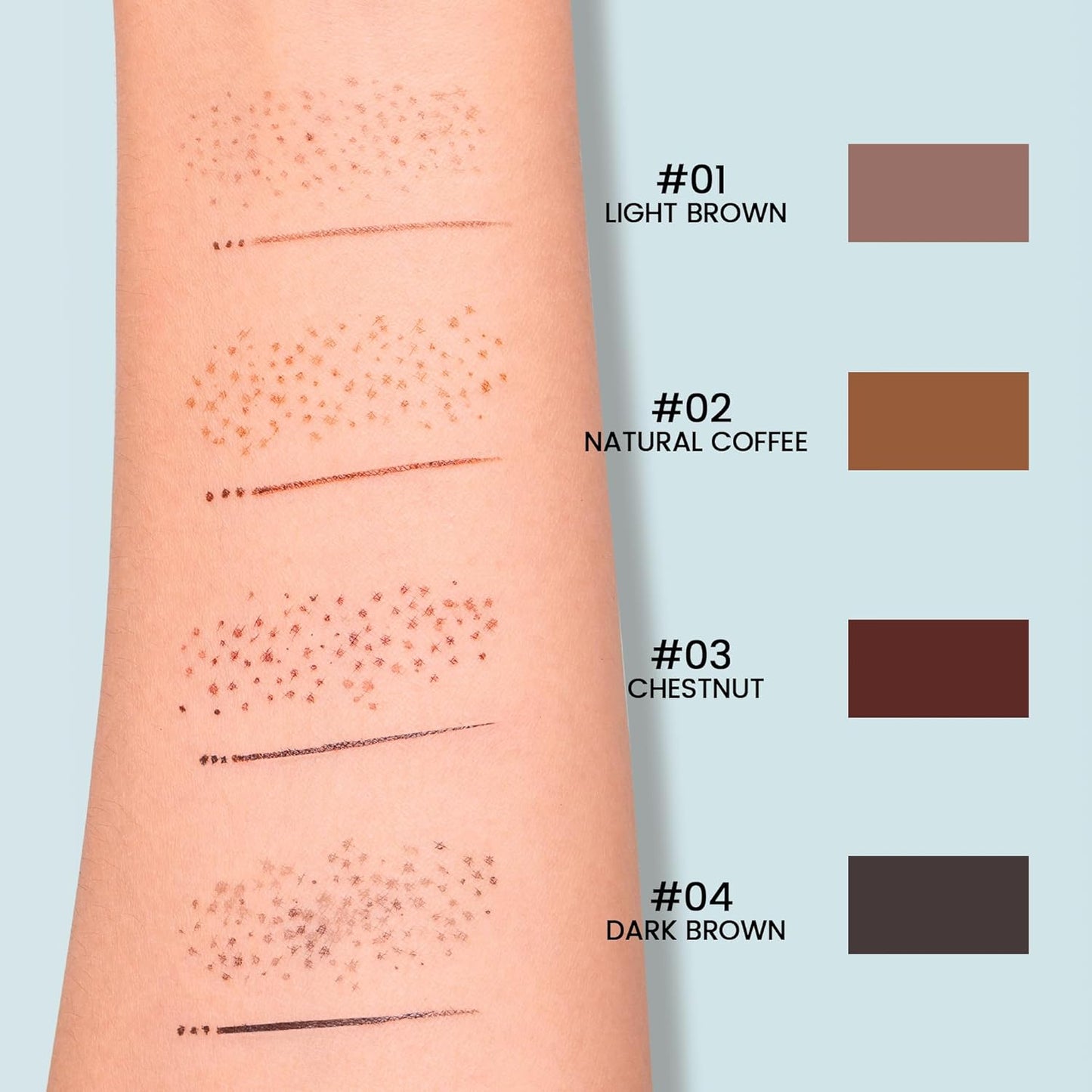 Skiennix 2-in-1 Microblading Freckle Pen & Stamp - Waterproof, Natural-Looking Freckles, Lasts 24 Hours