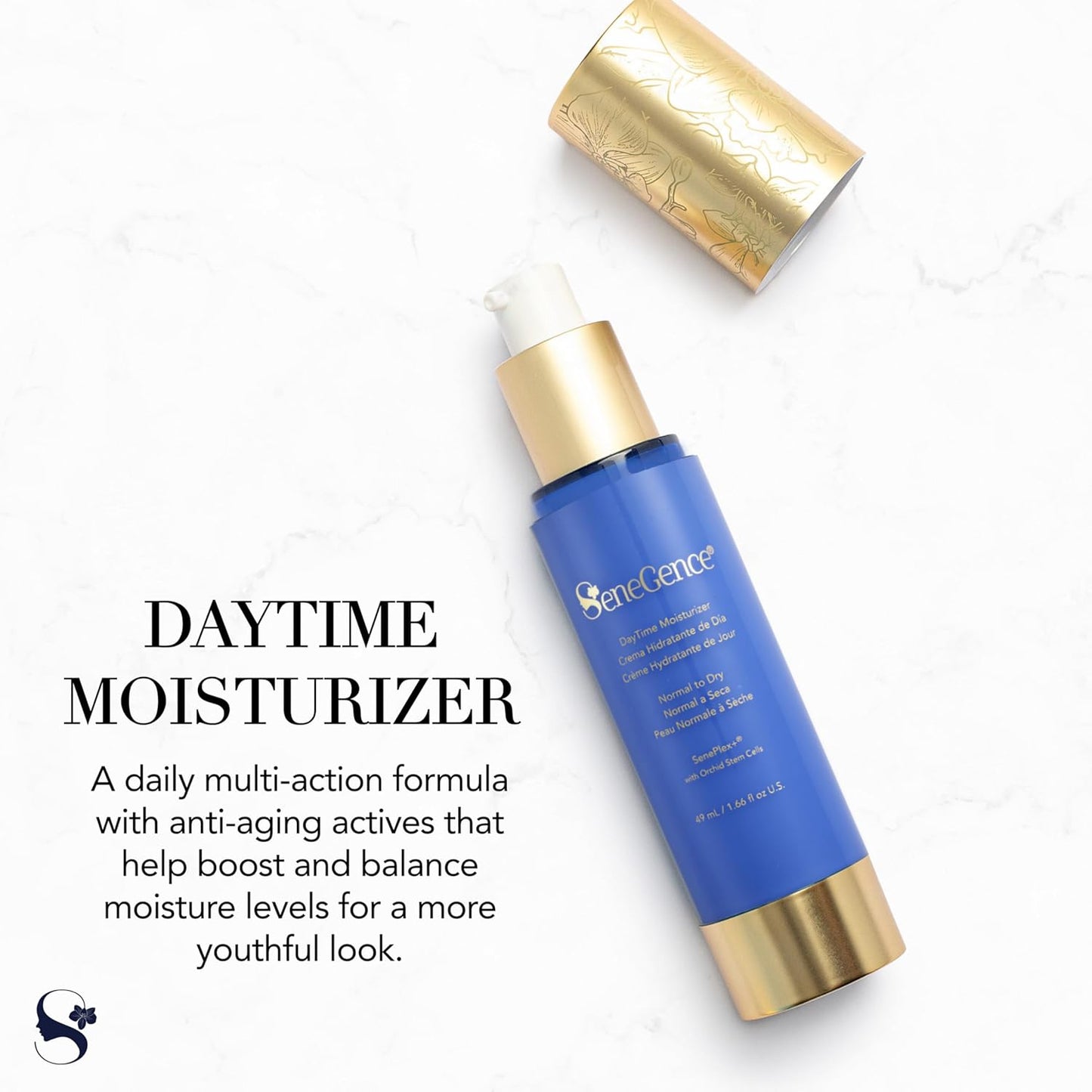 SeneGence DayTime Moisturizer - Lightweight Daily Hydration for Normal to Dry Skin | 1.66 Fl Oz, Anti-Aging Benefits