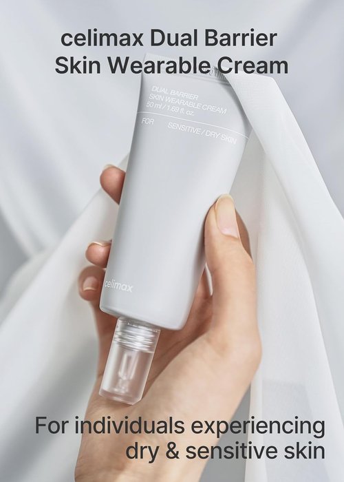Celimax Dual Barrier Skin Wearable Cream - Long-Lasting Face Moisturizer with Ceramides & Hyaluronic Acid | 50ml