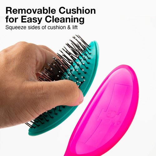 Olivia Garden Aurora Detangler Brush - Effortless Detangling for Fine to Medium Hair | Rainbow Design