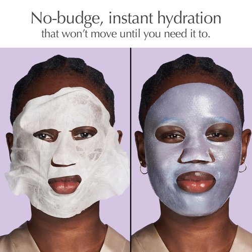 Exuviance Pick-Me-Up Plumping Mask - Pure Hyaluronic Acid & Caffeine for Instant Hydration | 0.7 oz Sheet Mask