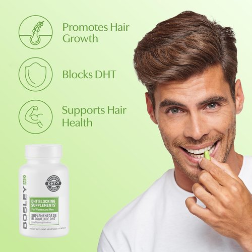 DHT·7 by [Brand Name] - DHT Blocking Supplements with Saw Palmetto & Reishi Mushroom - 60 Capsules for Thicker, Fuller Hair