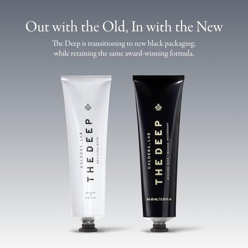 Caldera + Lab The Deep | Men's Organic Hydrating Clay Face Mask - Vegan, Natural Exfoliating Treatment for All Skin Types