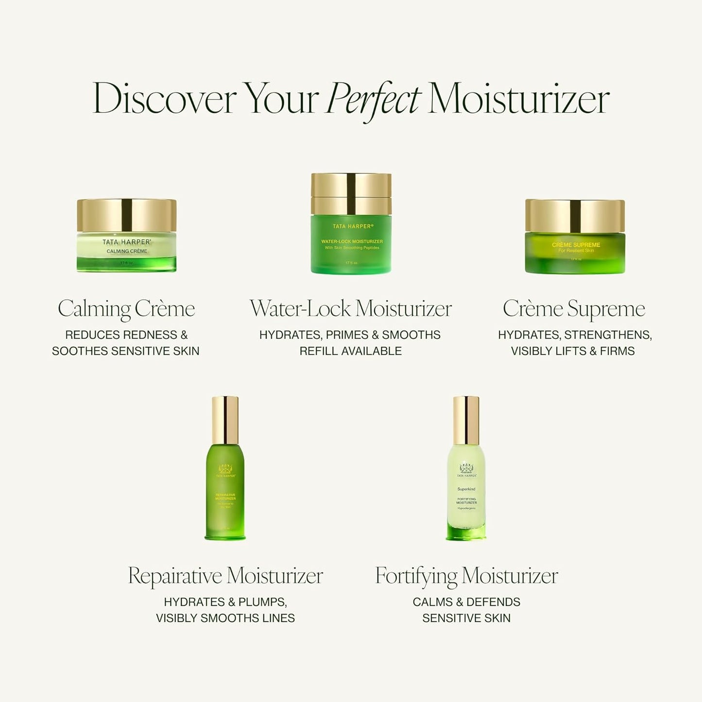 Tata Harper Water-Lock Moisturizer - Lightweight Gel Cream for Instantly Smooth Skin | Natural Skincare