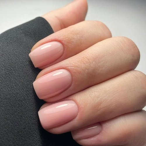 Modelones Pink Press-On Nails - Reusable Short Square Fake Nails with Glue & Mini File | 32 Pcs, 16 Sizes