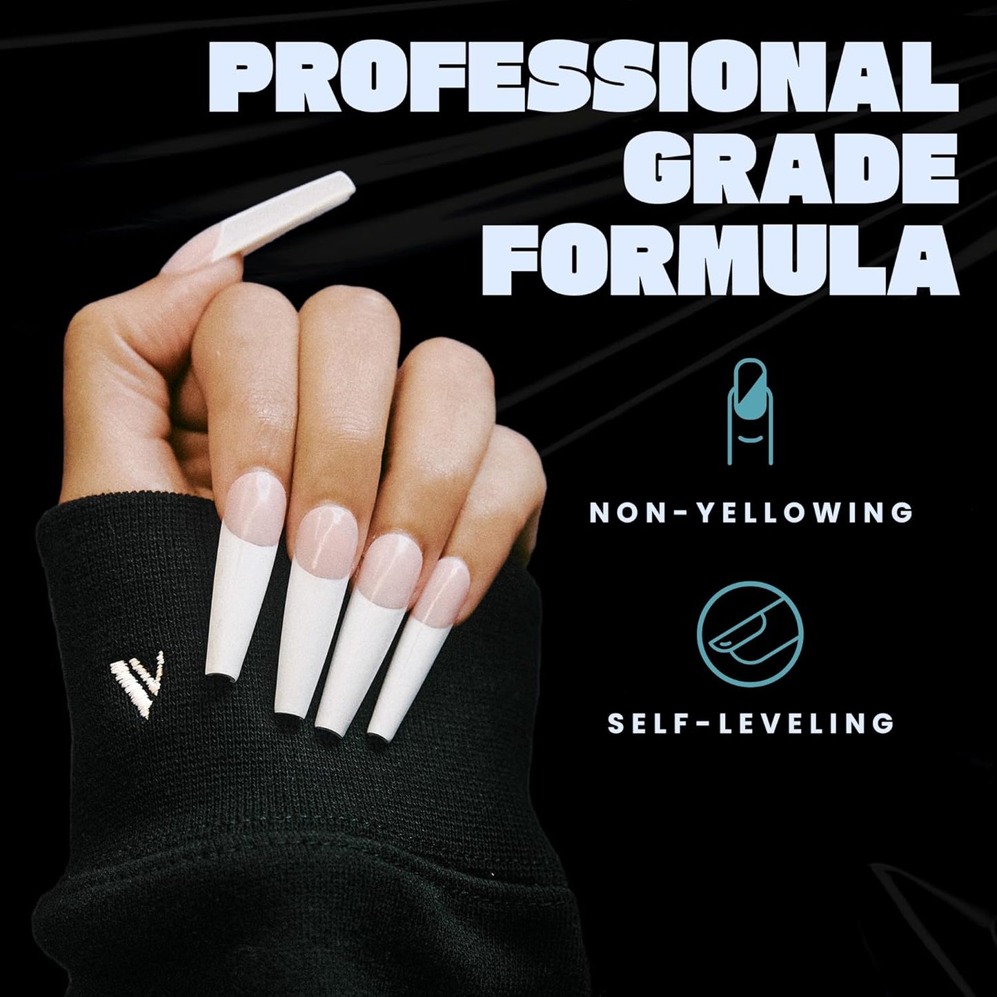 V Beauty Pure Monomer Acrylic Nail Liquid - Long-Lasting Formula for Smooth, Glossy Finish - 8 Oz
