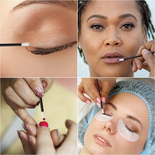 300 Pieces Lip Wands Lip Applicators Disposable Lip Brushes Lipstick Brush Lip Gloss Wands Lint Free Makeup Applicator Brush