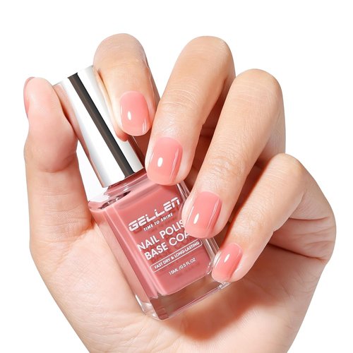 GELLEN 4-In-1 Nail Concealer Base Coat - Dusty Rose Pink, Quick Dry, Hema-Free, Non-Toxic Formula