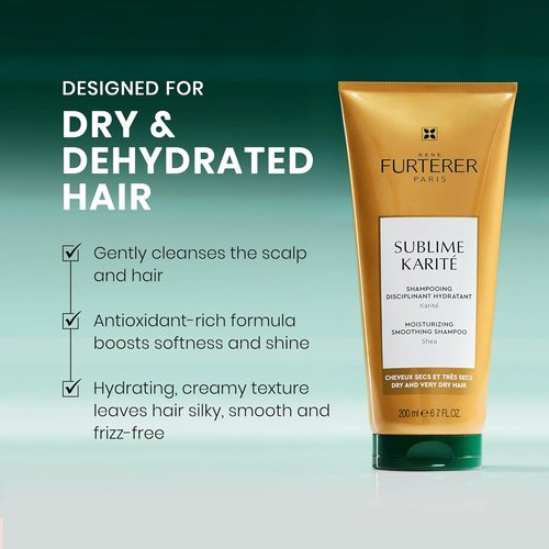 Rene Furterer Sublime Karité Moisturizing Shampoo - Nourishing Shea Butter & Ylang-Ylang Oil