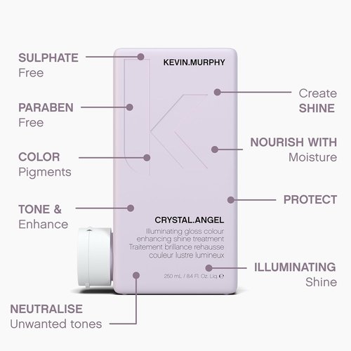 KEVIN.MURPHY CRYSTAL.ANGEL - Colour Shine Hair Treatment for Glossy, Vibrant Hair - 250 mL / 8.4 fl oz