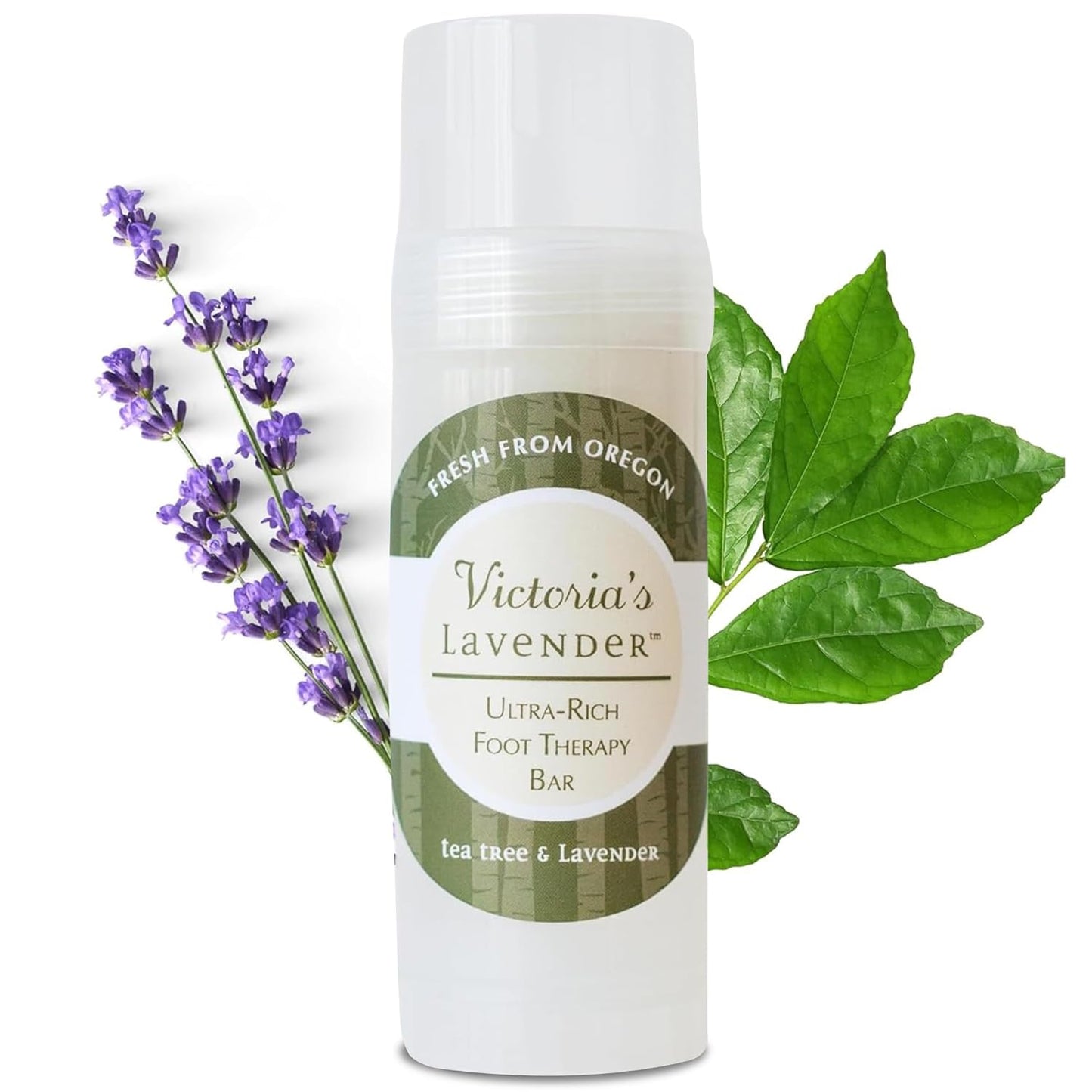 Victoria's Lavender Foot Balm - Ultra Rich Moisturizer for Dry, Cracked Feet | Heel Repair with Tea Tree Oil - 2.5oz