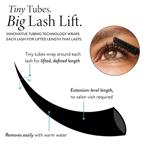 Laura Geller Long-N-Lifted Tubing Mascara - Smudge-Proof Lengthening & Lifting Formula - Black