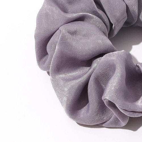 Ivyu Silk Satin Scrunchies - No Crease Hair Ties for Women, Thick Hair Ponytail Holders with Soft Elastic Bands