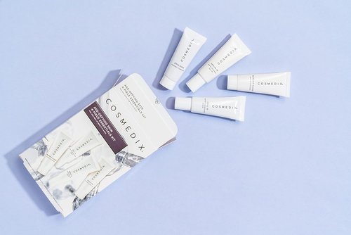 COSMEDIX Age-Defying Starter Kit | Facial Skincare Set with Cleanser, Serum & Hydrator for Fine Lines, Wrinkles & Dark Spots