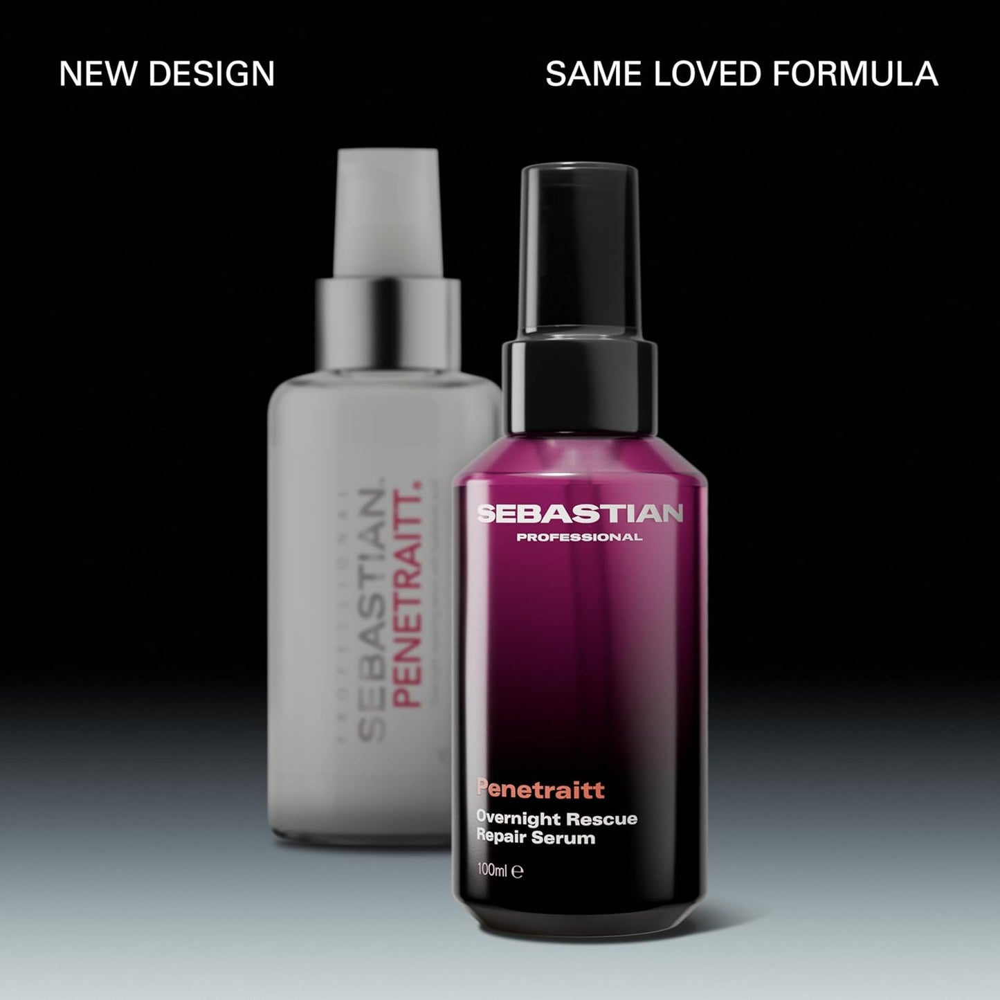 Sebastian Professional Penetraitt Overnight Rescue Repair Serum - Moisturizing Leave-In Treatment with Hyaluronic Acid & Niacinamide | 3.3 fl oz