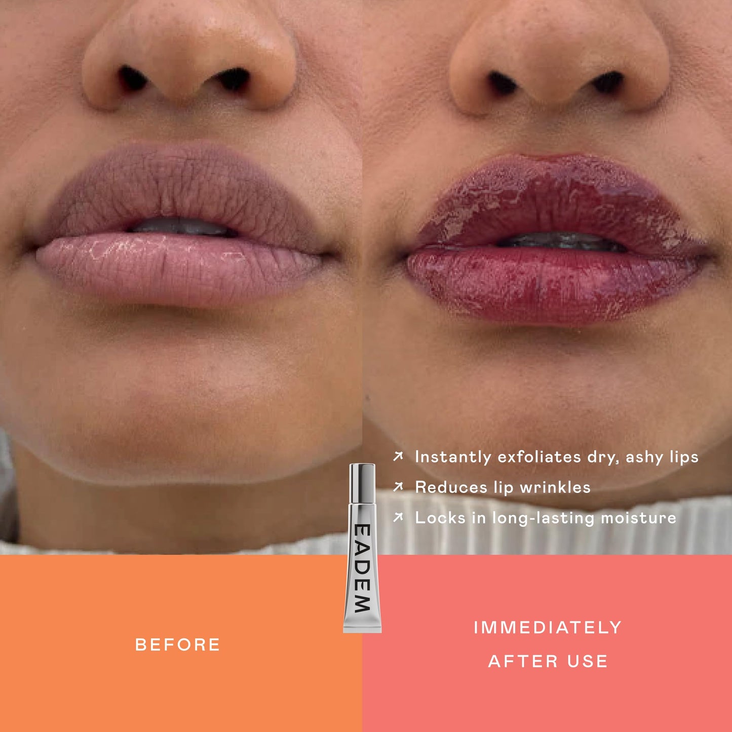 EADEM Le Chouchou Lip Softening Balm, Moisturizing Lip Gloss for Women, Lip Mask, Overnight Hydrating Luxury Lip Balm, 0.5 oz, Fig Sauce