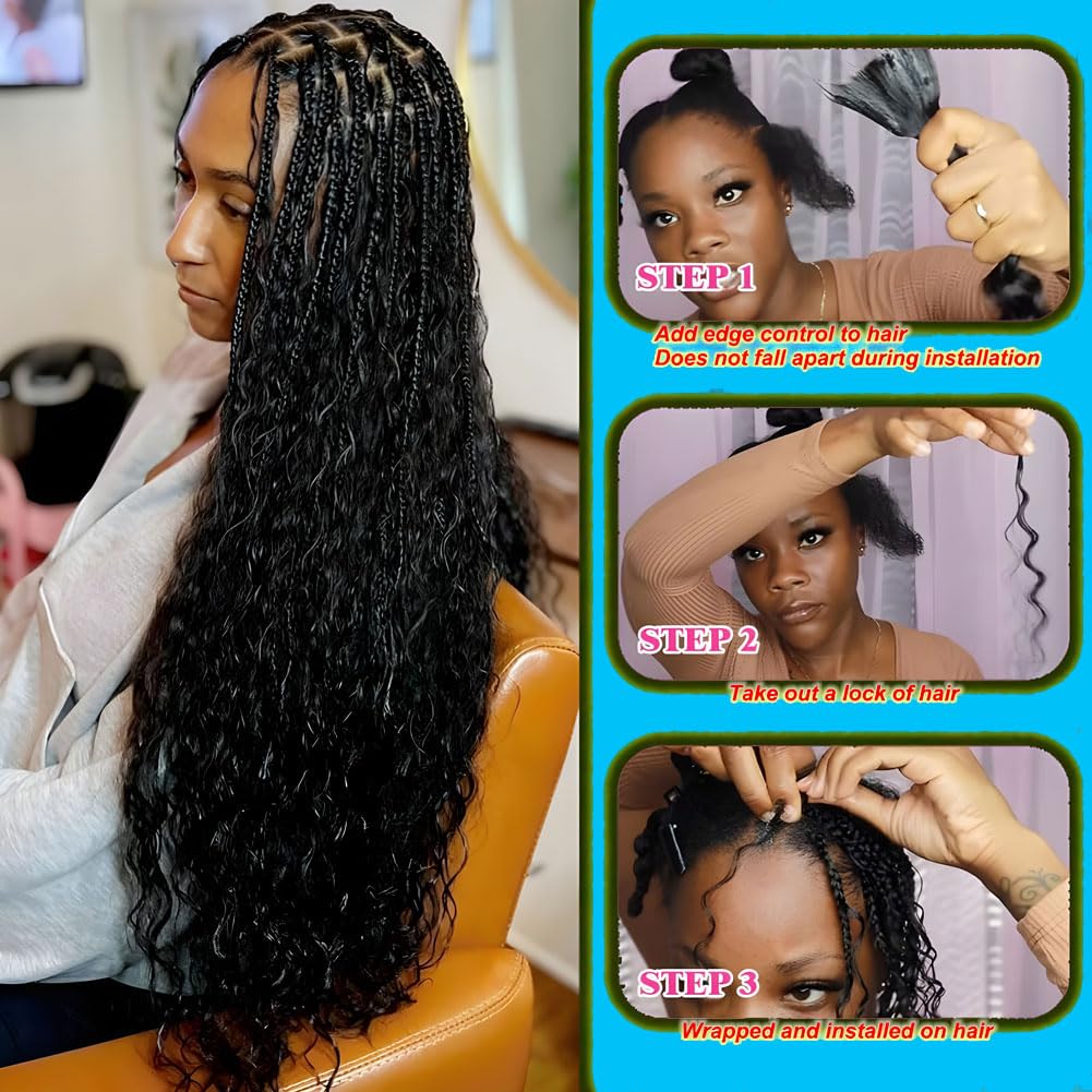 Niviorvan 350 Ginger Orange Human Braiding Hair 18 Inch 1 Bundle 50 g Deep Wave Bulk Human Hair for Braiding No Weft Curly Human Hair Extensions for Boho Braids Wet and Wavy Human Hair Braiding Hair