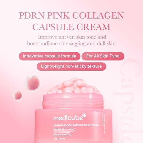 Medicube Hydration & Glow Capsule Duo - Hyaluronic Acid & Salmon DNA Cream | Firming, Plumping Moisture for Radiant Skin