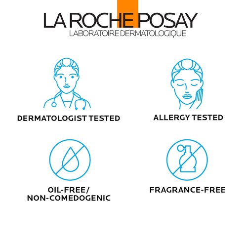 La Roche-Posay Anthelios SPF 60 Light Fluid Facial Sunscreen - Lightweight, Oil-Free, Travel Size 1.7 Fl. Oz.