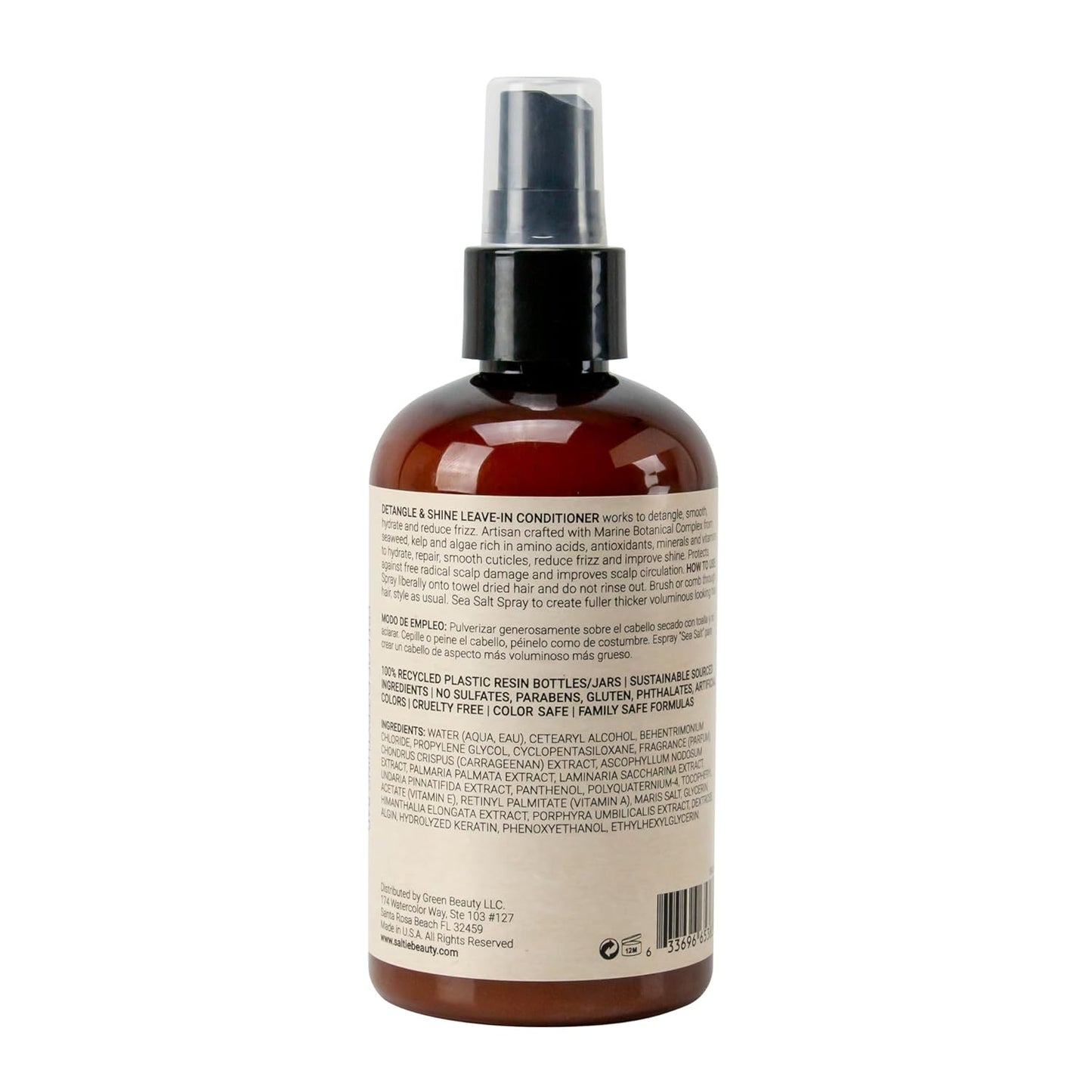 Skiennix Leave-In Conditioner - Seaweed, Kelp & Algae Enriched Hair Treatment | 8.5 fl. Oz - Frizz Control & Shine