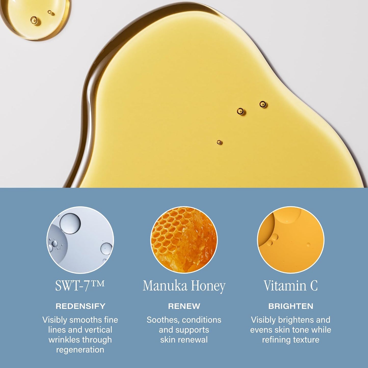 Skiennix Anti-Aging Luminous Face Oil - Lightweight, Non-Greasy Hydration for Sensitive Skin | Manuka Honey & Vitamin C