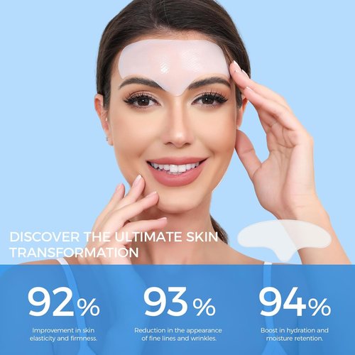 Okela Forehead Wrinkle Patches - Overnight Anti-Wrinkle Treatment with Collagen | 20 Pcs