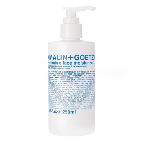 MALIN+GOETZ Vitamin E Face Moisturizer - Lightweight Hydrating Cream for All Skin Types | Fragrance-Free, Vegan | 4 Fl Oz & 8.5 Fl Oz