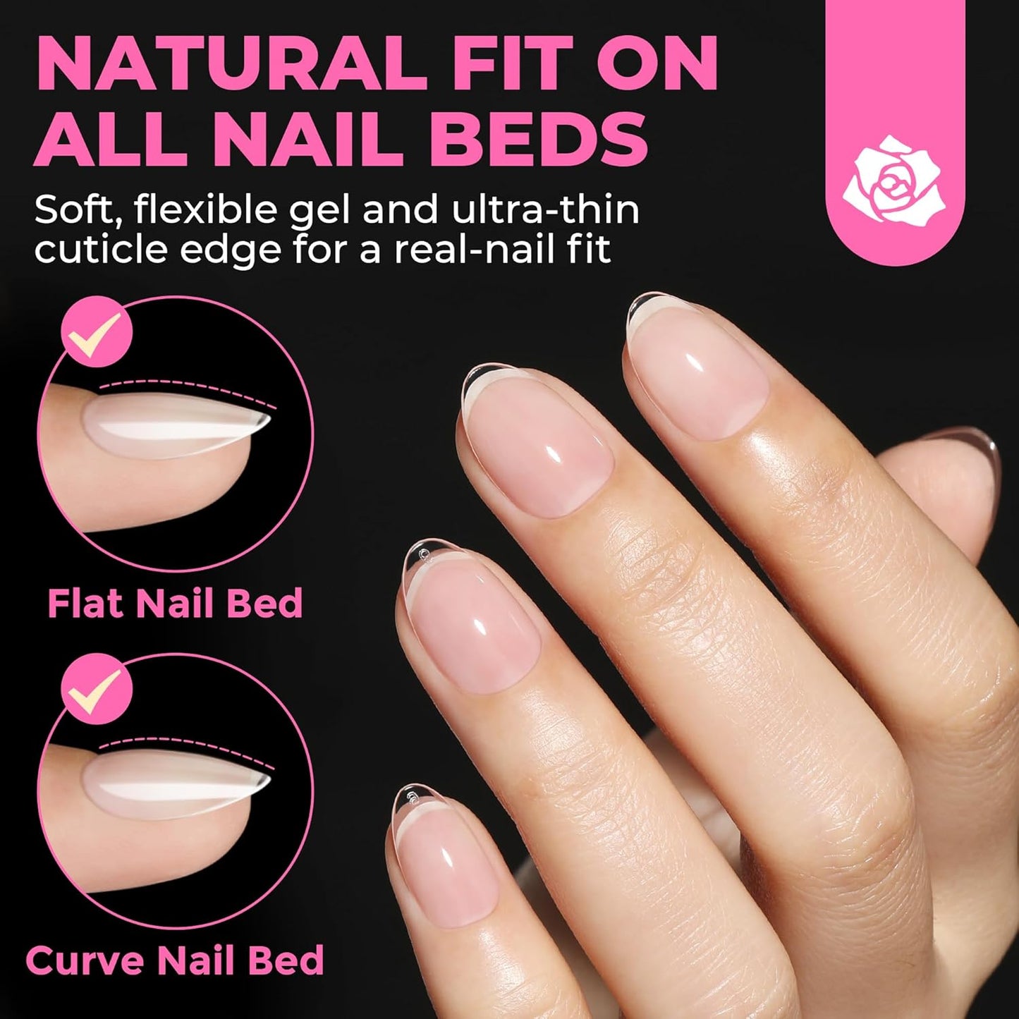 UNA GELLA Gel Nail Glue, Solid Nails Gl ue Gel 40g Lamp Curing Needed Soak Off G LUE Strong Nail G LUE G el for Acrylic Fake Nails Tips Extension Press On Nails for Gelly Tips