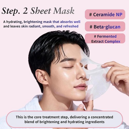 JAYJUN Intensive Shining Mask - 3-Step Hydration & Radiance Boost | Lavender Extract, 10 Pack