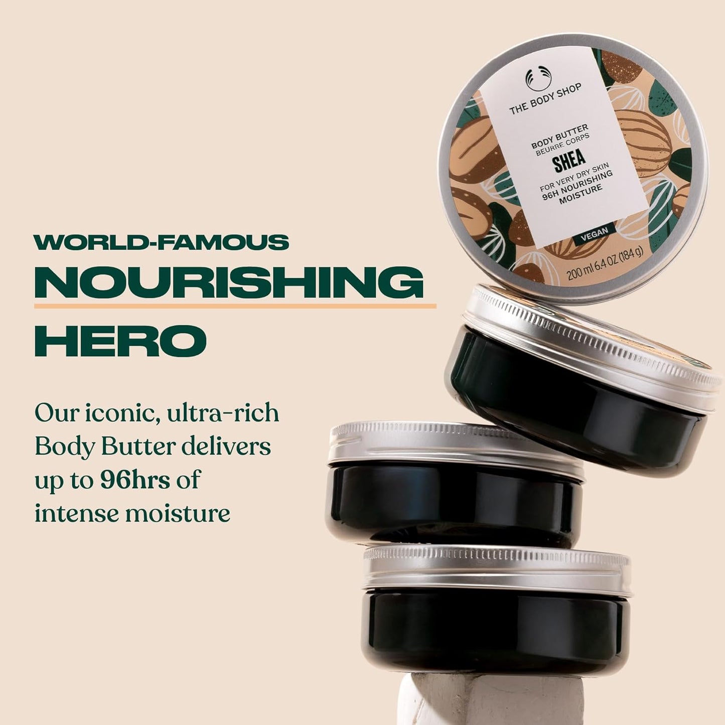 The Body Shop Nourish & Flourish Shea Body Care Gift Set - Vegan 5-Piece Collection