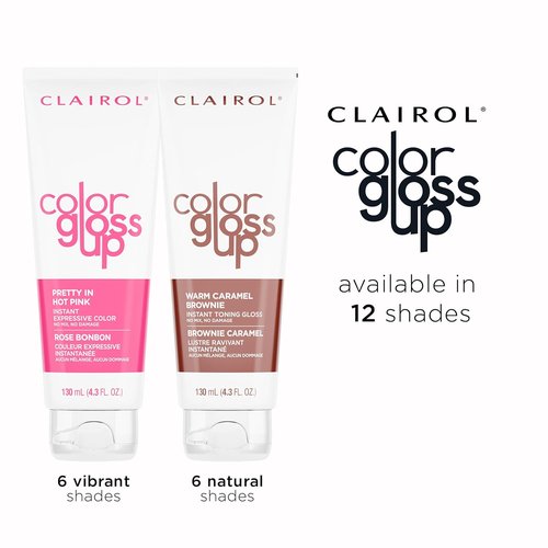 Clairol Color Gloss Up Temporary Hair Dye - Peach Please Shade | Single Pack for Vibrant Color