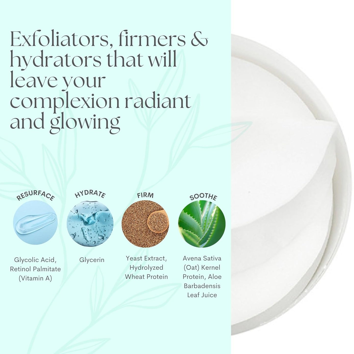 Serious Skincare Glycolic Acid Treatment Pads - Exfoliating Face Discs for Fine Lines & Wrinkles | 2 Pack (60 Pads Each)