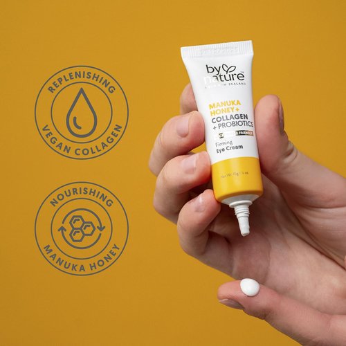 By Nature Eye Cream - Hydrating Under Eye Treatment with Manuka Honey & Collagen - 0.5oz