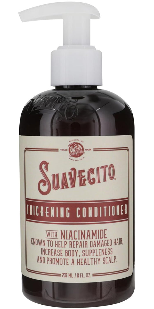 Suavecito Hair Thickening Conditioner - Niacinamide & Biotin Formula for Thinning Hair | Repairs Damage & Fights Hair Loss