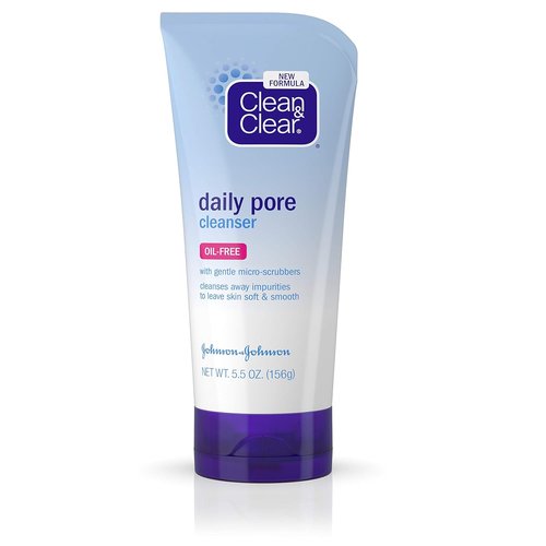 Clean & Clear Daily Pore Cleanser - Oil-Free Acne Face Wash for All Skin Types | 5.5 oz