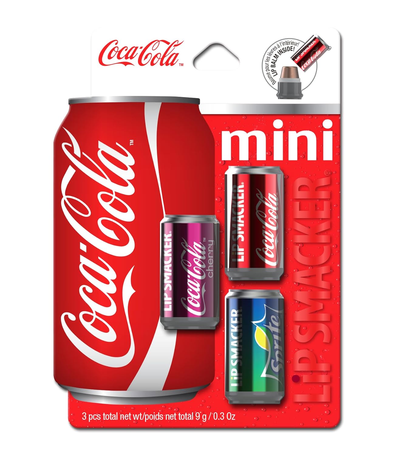 Coca-Cola Mini Can Lip Balm Trio - Hydrating & Flavorful Lip Care Set | Perfect Gift Idea