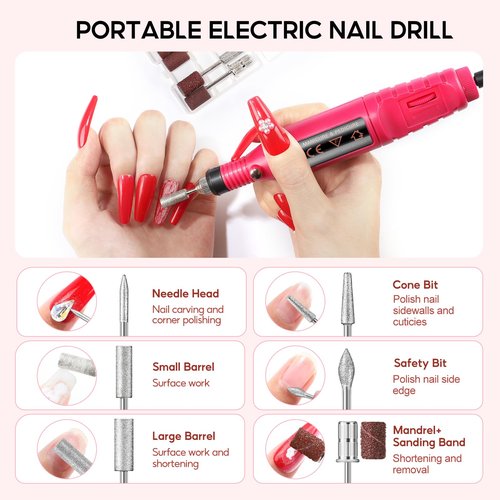 PEACECOLOR 53PC Gel Nail Polish Kit with U V Light and Drill 35 Colors Soak Off Gel Polish with Matte Glitter Glossy Top Base Coat Art Manicure Complete Nail Polish Kit Gifts for Women