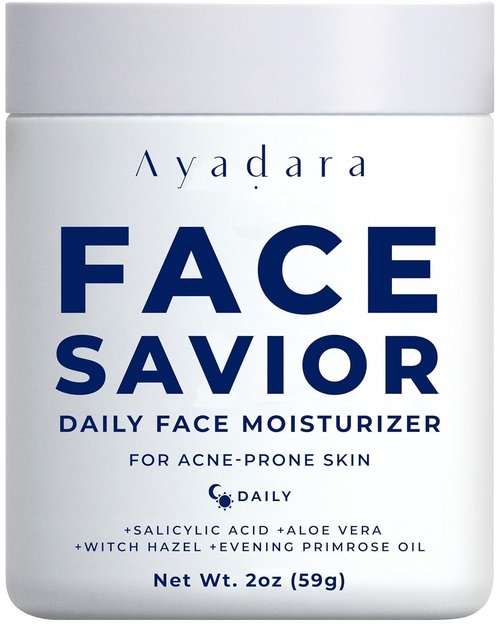 Ayadara Acne Facial Moisturizer - Advanced Oil Control Cream for Oily Skin | 2 Fl Oz Hydrating Formula