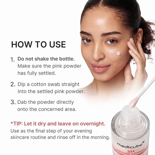 Medicube 3H Overnight Drying Lotion - Targeted Spot Treatment for Oily Skin | Calming Formula with Calamine & Tea Tree | 20ml, 0.67 fl. oz.