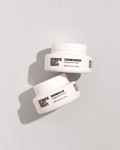 Authentic Beauty Concept Solid Pomade - Medium Hold Hair Pomade for All Hair Types | Vegan & Cruelty-Free | 2.9 oz.